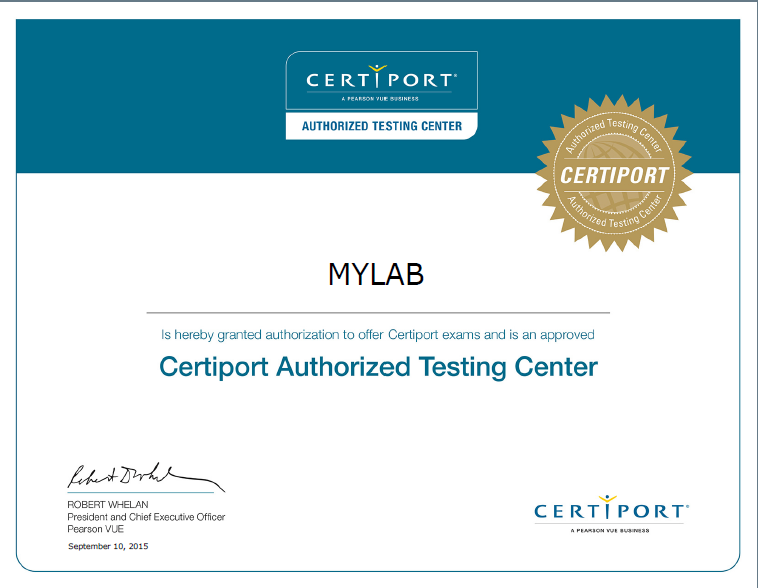 Certiport certificate
